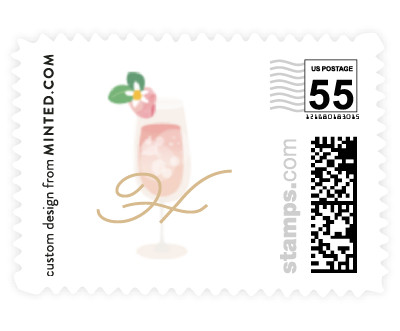 'Bubbly & Brunch' postage stamp