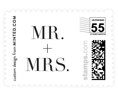 'Desert Minimalism' wedding postage