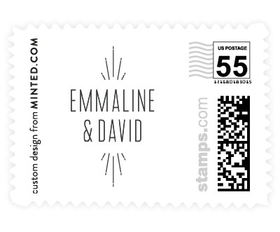 'Radiant' wedding postage