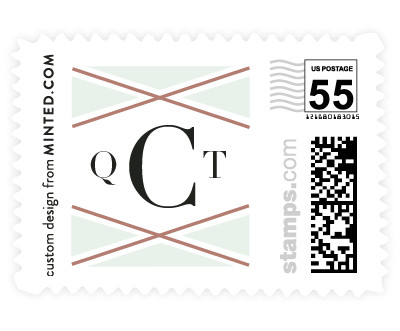 'Modern Ribbon (C)' wedding stamps