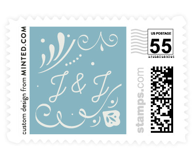 'Sweet Leaves (C)' wedding postage