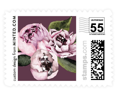 'Peony (E)' wedding stamps