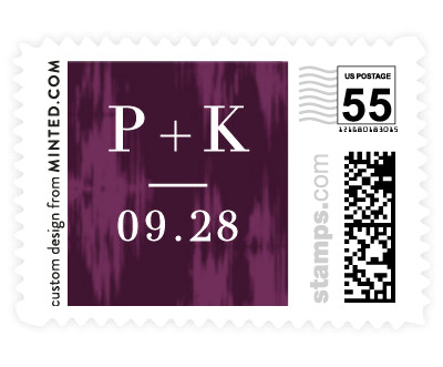 'Elegant Ikat (D)' postage