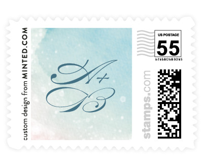 'Beachy (B)' wedding stamp