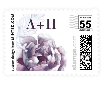 'Evening Bloom' wedding postage