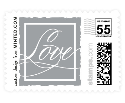 'Deckled Edge (B)' wedding stamps