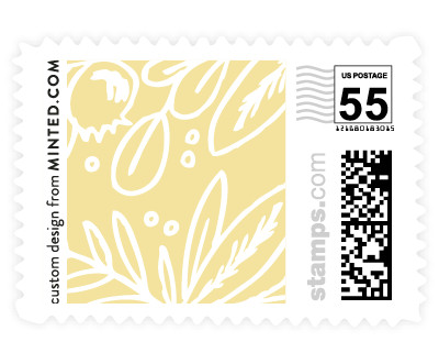 'Floral Stack (B)' wedding postage