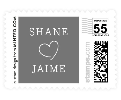 'Heart Love' postage