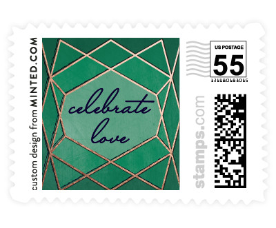 'Abstract Jewel (D)' wedding stamp