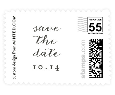 'Simple Elegant' wedding stamp