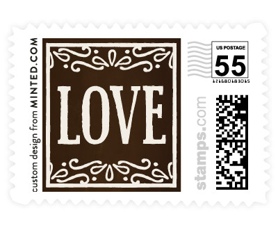 'Slated Forever (B)' wedding postage