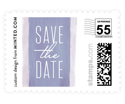 'Sweeping Brush Stroke (C)' wedding stamps