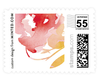 'Stately Florals' wedding postage