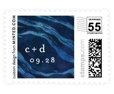 'Shimmering Waves (B)' wedding stamps