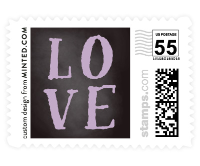 'Floral Chalkboard (D)' postage