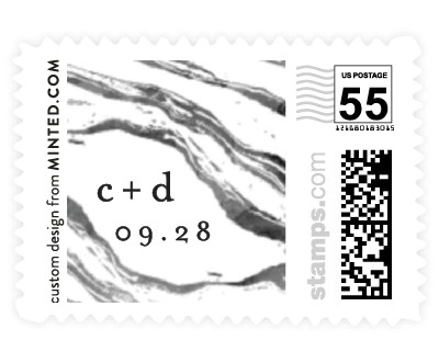 'Shimmering Waves (C)' postage