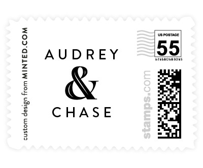 'Ribbon Border (B)' wedding postage