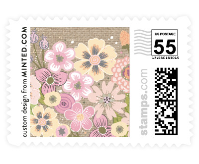 'Burlap Bouquet' postage