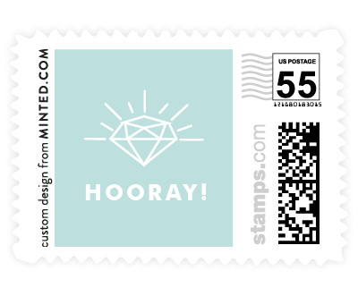 'Hooray (E)' wedding postage