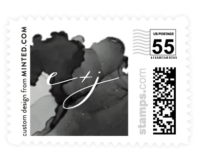 'Modern Tide Pools (C)' wedding stamps